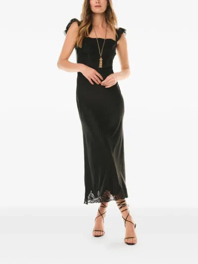 Loveshackfancy Karmine Midi Dress In Black