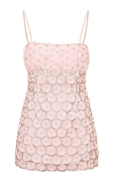 Loveshackfancy Katarina Floral Embellished Mini Dress