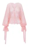 Loveshackfancy Kath Lace Top In Pink