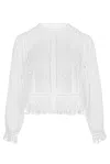 Loveshackfancy Kava Top Soft White In White