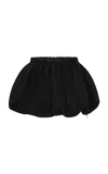 Loveshackfancy Kavita Bubble Silk Mini Skirt In Black