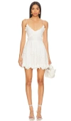 Loveshackfancy Kerielle Embroidered Eyelet Cotton Sundress In 米白