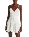 Loveshackfancy Kerielle Embroidered Eyelet Cotton Sundress In Off White
