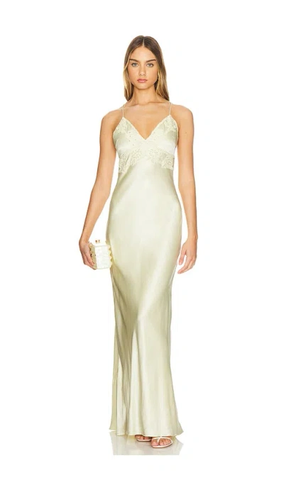 Loveshackfancy Kesslyn Dress In Limeade