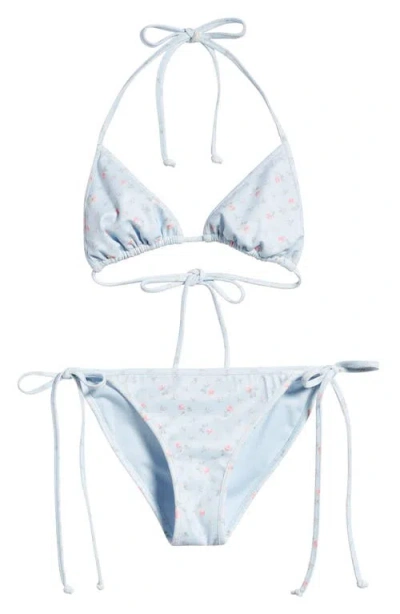 Loveshackfancy Kids' Dannie 2-piece Bikini In Blue