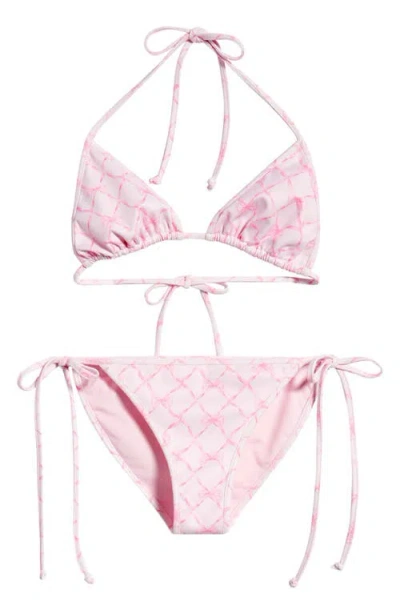 Loveshackfancy Kids' Dannie 2-piece Bikini In Pink