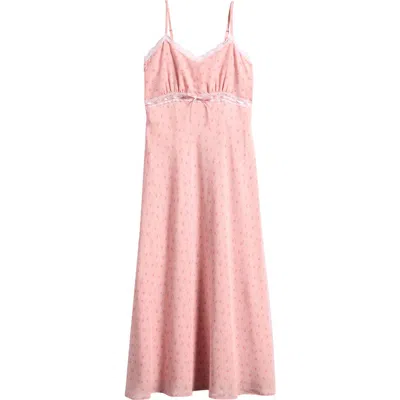 Loveshackfancy Kids' Esmaril Midi Dress In Pink