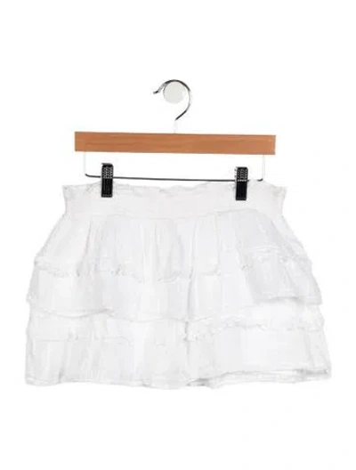 Pre-owned Loveshackfancy Kids Girls Casual Skirt In White