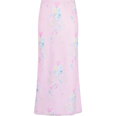 Loveshackfancy Kids' Kalo Bias Skirt In Pink