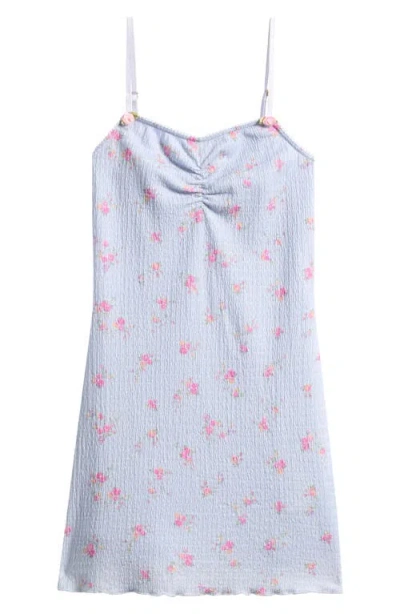 Loveshackfancy Kids' Langer Ditsy Floral Dress In Blue