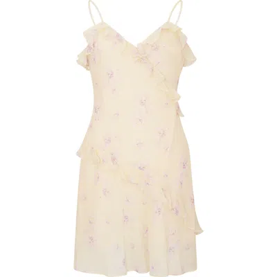 Loveshackfancy Kids' Mini Lomina Floral Ruffle Trim Dress In Neutral