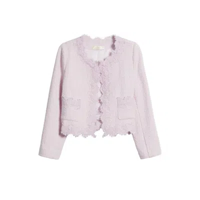 Loveshackfancy Kids' Tweed Jacket In Pink