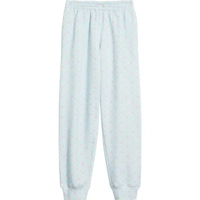 Loveshackfancy Kids' Zena Ditsy Floral Sweatpants In Blue