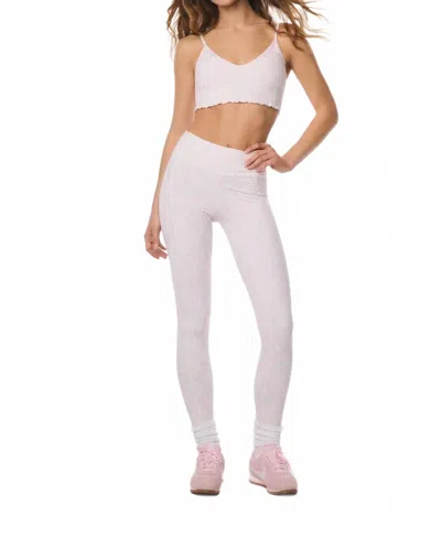 Loveshackfancy Kimi Bow Print Leggings In Pink