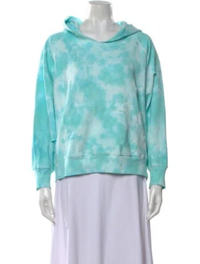 Pre-owned Loveshackfancy Kirby Tie-dye Print Hoodie In Blue