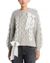 Loveshackfancy Kloss Pullover Sweater In Gray
