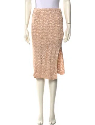 Pre-owned Loveshackfancy Knee-length Skirt In Neutral