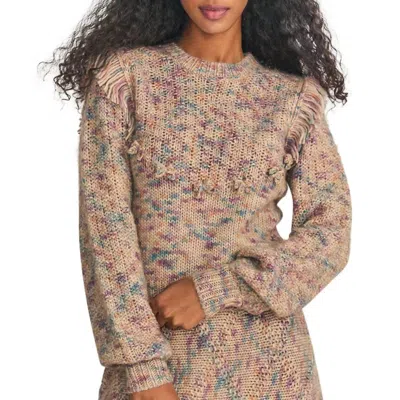 Loveshackfancy Koru Pullover In Sand In Brown