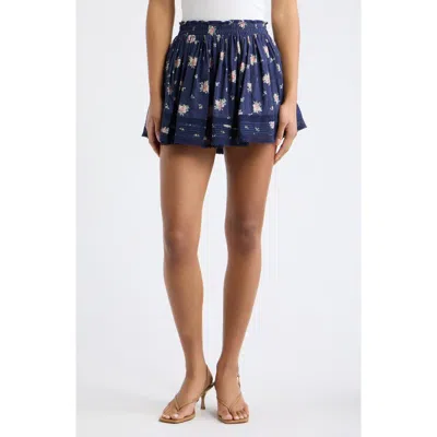Loveshackfancy Kressler Print Miniskirt In Multi