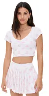 Loveshackfancy Kudura Top Victory White