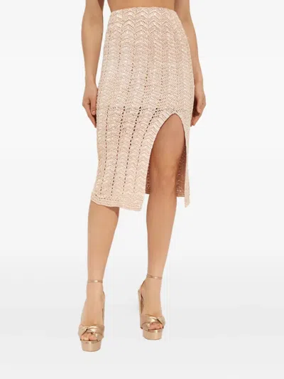 LOVESHACKFANCY LACE MIDI SKIRT