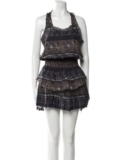 Pre-owned Loveshackfancy Lace Pattern Long Dress In Neutral