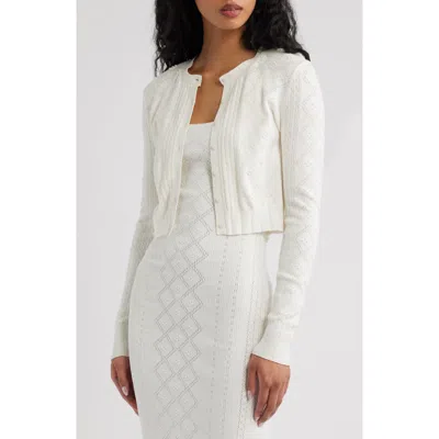 Loveshackfancy Laken Cardigan In White