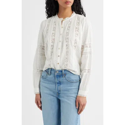 Loveshackfancy Lal Lace Cotton Top In White