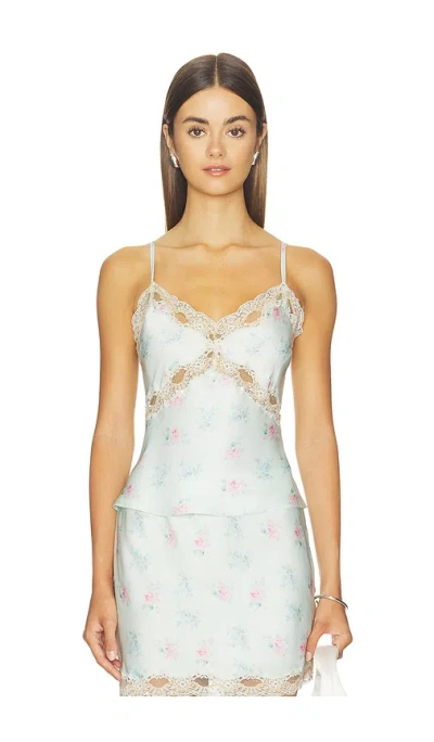 Loveshackfancy Lamora Top In Green