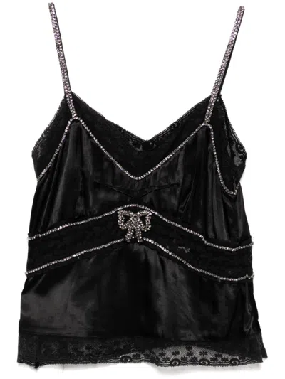 Loveshackfancy Laticia Top In Black