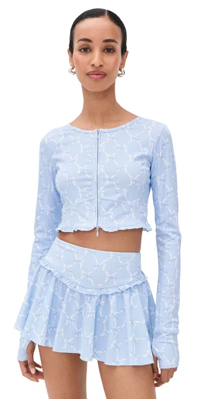 Loveshackfancy Laudie Zipup Chilled Blue