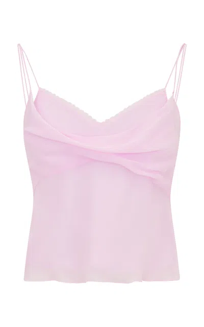 LOVESHACKFANCY LAVOIR DRAPED RAYON TANK TOP