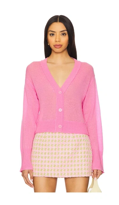 Loveshackfancy Lawrence Cardigan In Pink