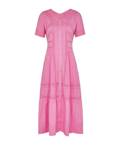 Loveshackfancy Ld Victorian Maxi Dress In Pink