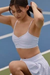 Loveshackfancy Lenna Printed Sports Bra In White
