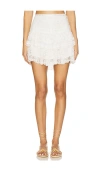 Loveshackfancy Lesea Skirt In 米白