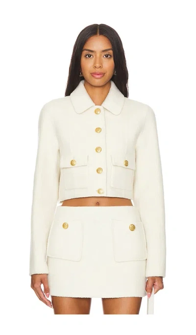 Loveshackfancy Lettie Jacket In Oatmeal