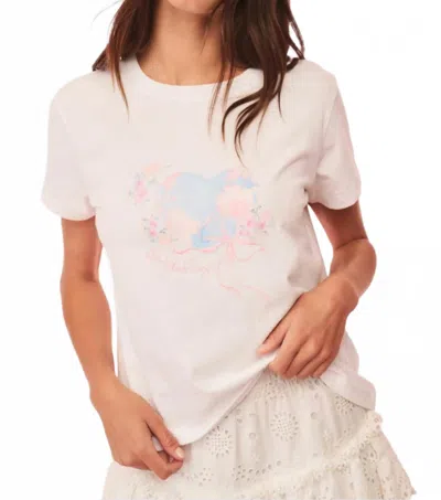 Loveshackfancy Lia Earth Day Tee In White