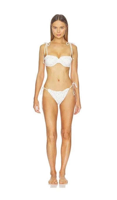 Loveshackfancy Lilabelle Bikini Set In White