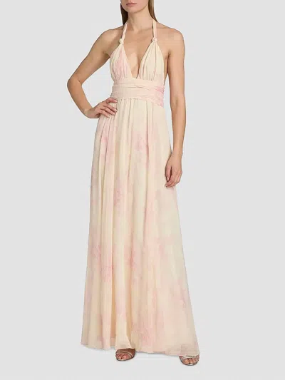 Loveshackfancy Lilah Halter Dress In Golden Primrose In Multi