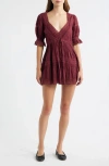 Loveshackfancy Lilias Lace Cotton Minidress In Multi