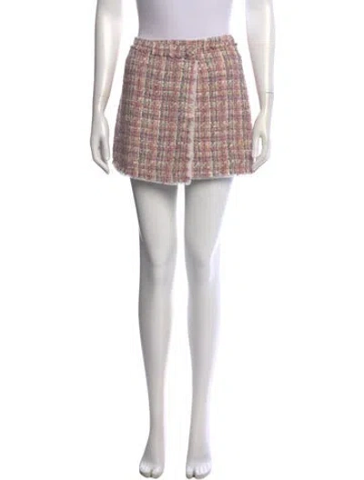 Pre-owned Loveshackfancy Linen Mini Skirt W/ Tags In Purple