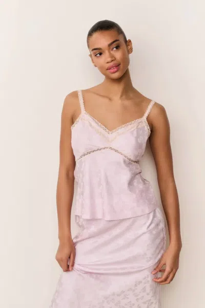Loveshackfancy Lirena Top In Orchid Ice In Pink