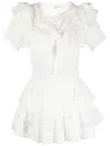 Loveshackfancy Liv Ruffled-trim Dress In White