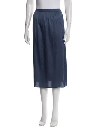 Pre-owned Loveshackfancy Long Skirt In Blue