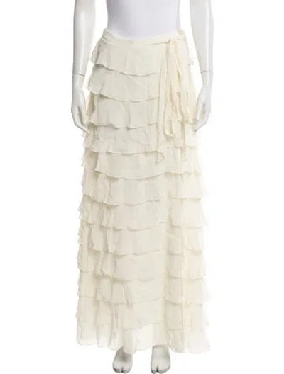 Pre-owned Loveshackfancy Long Skirt W/ Tags In Neutrals