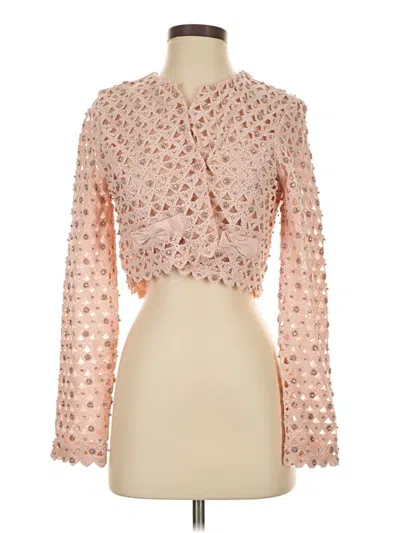 Pre-owned Loveshackfancy Long Sleeve Blouse In Pink