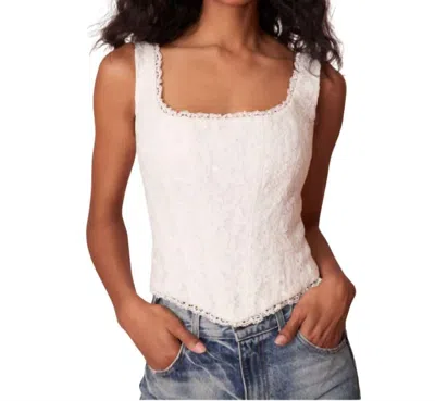Loveshackfancy Lorelai Bustier In Off White
