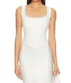 Loveshackfancy Lorelai Bustier In White
