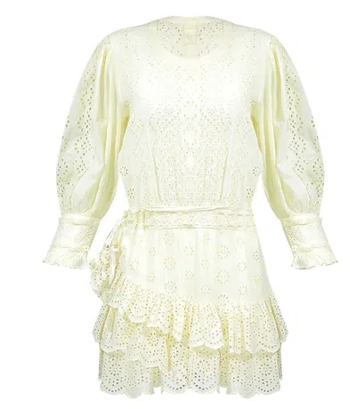 Loveshackfancy Lorelei Dress Pisco In Yellow